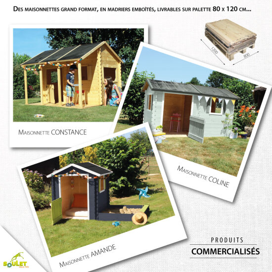 Design produit - Maisonnettes madriers gamme