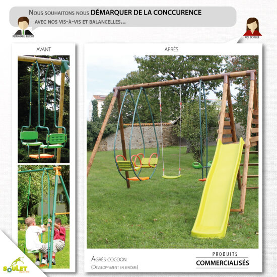 Design produit - agrès Cocoon